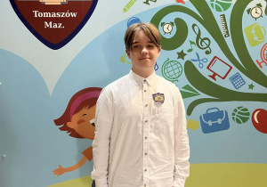 Zdjęcie laureata Wojewódzkiego Konkursu Przedmiotowego z Języka Polskiego