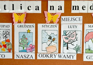 Gazetka ścienna w świetlicy szkolnej