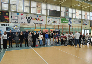 Podczas rozdania nagród w hali sportowej SP nr 10