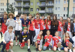 Zdjęcie reprezentacji szkoły w sztafetach