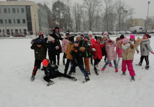 Szaleństwo na śniegu uczniów klasy 2b