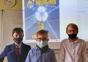 Uczniowie z grupy Ekotworki.